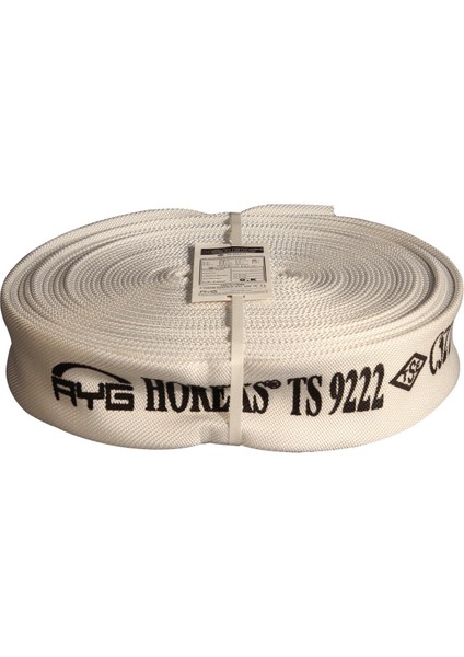 1½" Içi Pvc Beyaz 25 mt Yangın Hortumu Ts 9222 - Ts En 14540 Belgeli Hortum