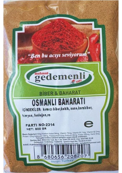 Osmanlı Baharatı 500 gr