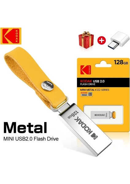 128Gb. K122 Usb Flash Bellek Dönüştürücü Hediye 128GB Orjinal Sağlam Metal modelleri