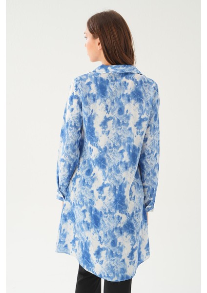4236A Desenli Tunik Saks
