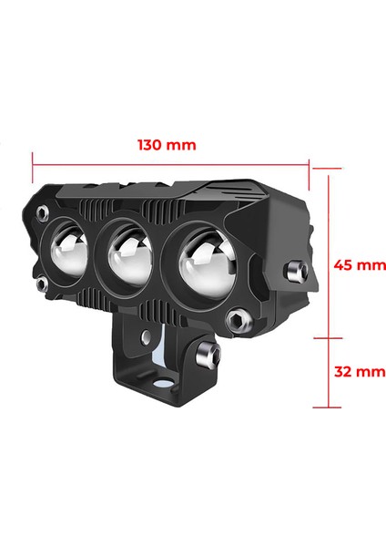 LED Spot Işık ve Sarı Beyaz Projektör Lens Dikdörtgen Baykuş LED Off Road Lamba Motosiklet ve Iş Makinesi Projektörü 12V-85V fırsatları