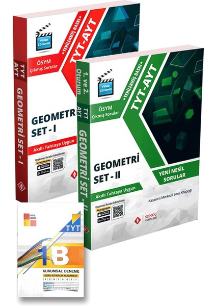 Sonuç Yayınları TYT - AYT Geometri Modüler Set 1 - 2