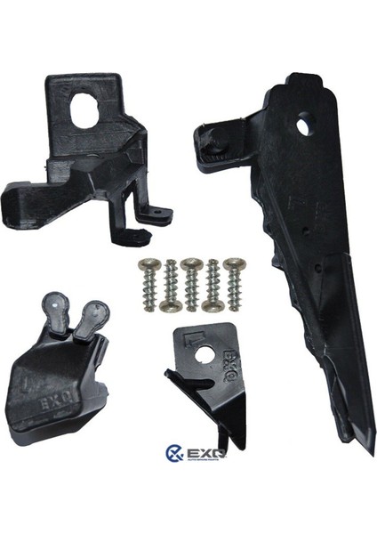Renault Megane 4 2016 - 2021 Uyumlu Sağ ve Sol Far Tamir Kiti Set Plastik Ayak Set