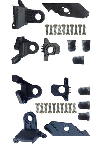Volkswagen Passat 2011 - 2014 Uyumlu Sağ ve Sol Far Tamir Kiti Set Plastik Ayak Set
