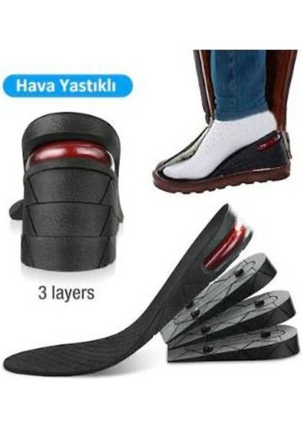 Hava Yastıklı 7 Cm Tam Boy Tabanlık Gizli Topuk Uzatıcı fırsatları