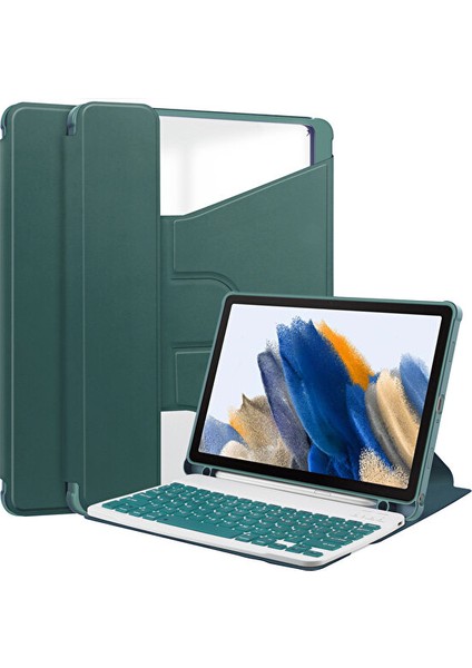 Samsung Galaxy Tab A9 Bluetooth Klavye ile Tablet Kılıfı+ Dönen Stand Pu+ Akrilik Kapak (Yurt Dışından) fiyatları