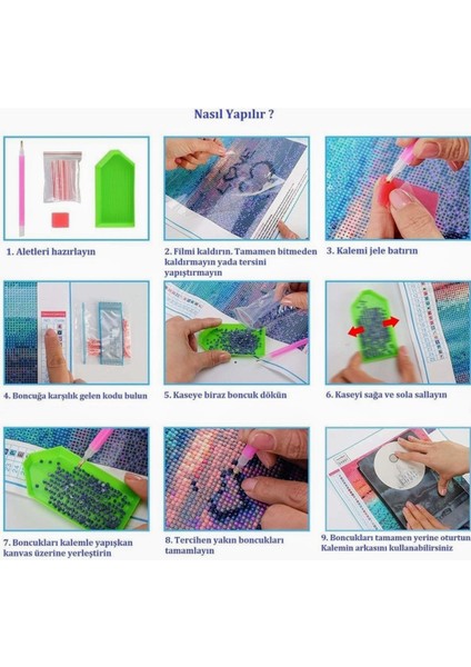 Boncuklu Goblen 5d Taşlı Mozaik Elmas Goblen Diamond Picture Kıt 30X40 Tamamı Yuvarlak Boncuklu fırsatları