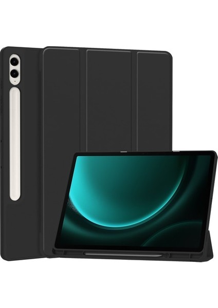 Shin-Wo Samsung Galaxy Tab S9 Fe Plus Folio Kılıf Çok Açılı Standlı Ince Hafif Koruyucu Kapak (Yurt Dışından)