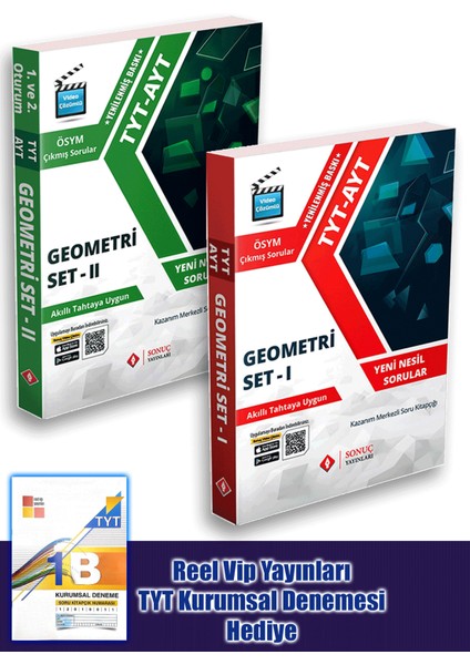 Sonuç Yayınları TYT - AYT Geometri Modüler Set 1 – 2 - Geometri Yaprak