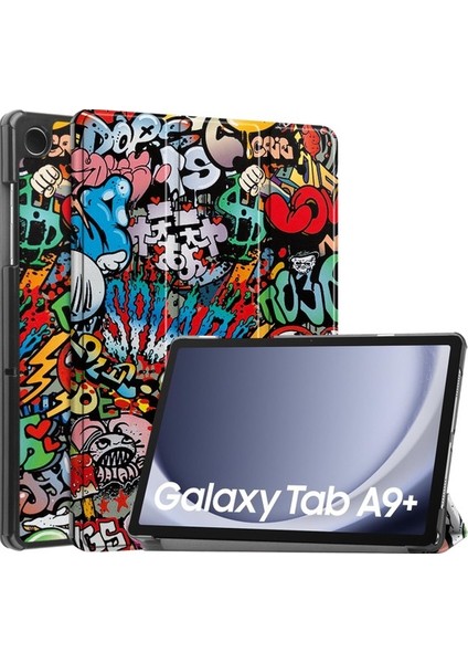 Samsung Galaxy Tab A9 Plus 2023 Için Otomatik Uyandırma Uyku Özellikli Darbeye Dayanıklı Tablet Kılıfı (Yurt Dışından)
