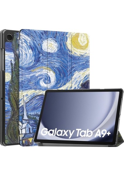 Samsung Galaxy Tab A9 Plus 2023 Için Otomatik Uyandırma Uyku Özellikli Darbeye Dayanıklı Tablet Kılıfı (Yurt Dışından)