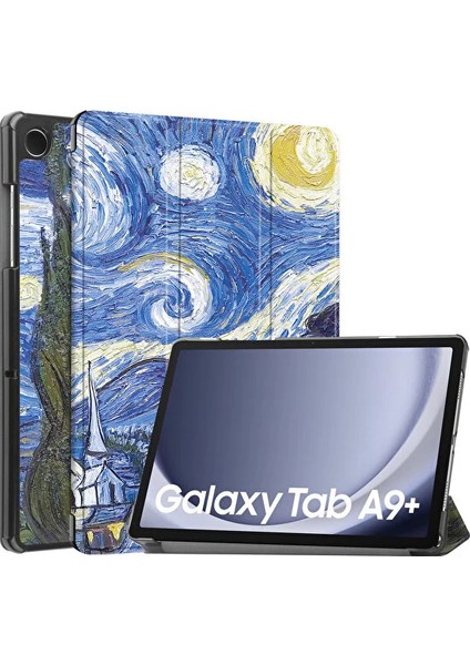 Samsung Galaxy Tab A9 Plus 2023 Için Otomatik Uyandırma Uyku Özellikli Darbeye Dayanıklı Tablet Kılıfı (Yurt Dışından)