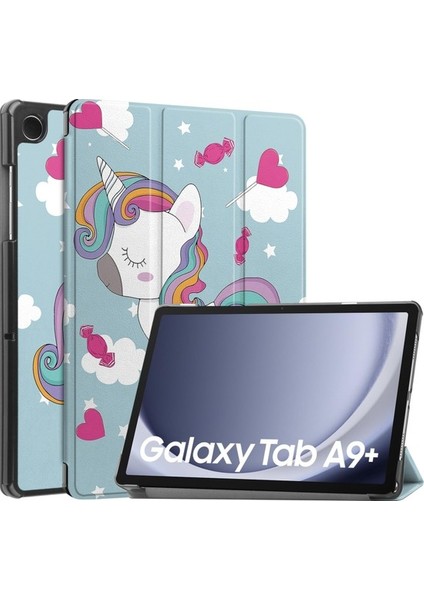 Samsung Galaxy Tab A9 Plus 2023 Için Otomatik Uyandırma Uyku Özellikli Darbeye Dayanıklı Tablet Kılıfı (Yurt Dışından)