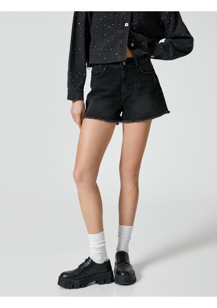 Mini Kot Şort Cepli Pamuklu modelleri