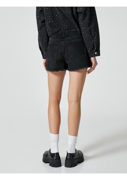 Mini Kot Şort Cepli Pamuklu fırsatları