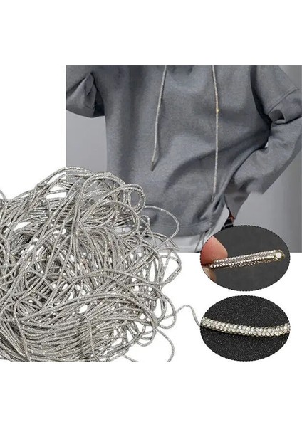Parlak Kristal Taşlı Eşofman ve Sweatshirt Kapüşon Ipi Taşlı Ip 110CM fırsatları