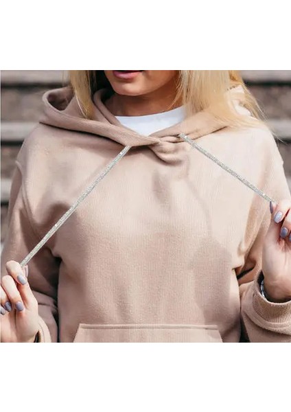 Parlak Kristal Taşlı Eşofman ve Sweatshirt Kapüşon Ipi Taşlı Ip 110CM fiyatları