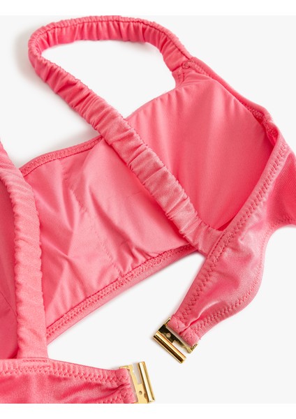 Bralet Bikini Üstü Arkası Kopça Kapamalı Büzgü Detaylı Pedli modelleri