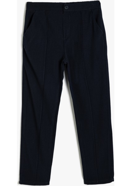 Chino Pantolon Cep Detaylı Dar Kesim
