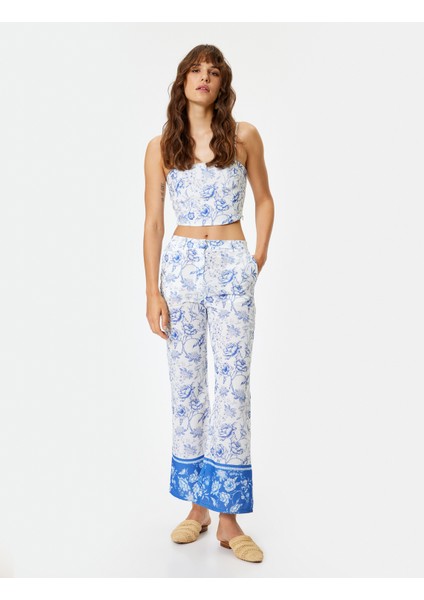 x Melis Ağazat - Ince Askılı Çiçekli Büstiyer Slim Fit Astarlı fiyatları