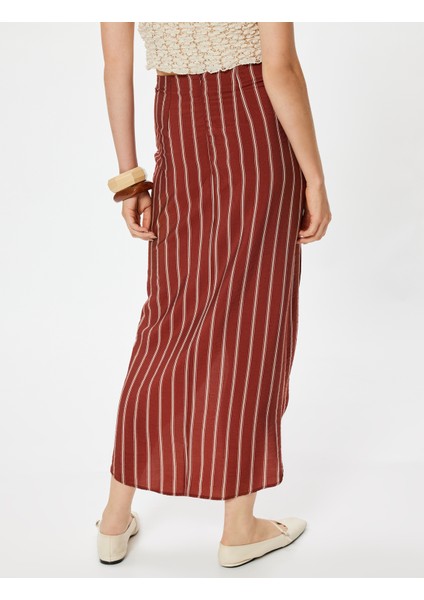 x Melis Ağazat Midi Boy Sarong Etek Kruvaze Asimetrik Slim Fit fırsatları