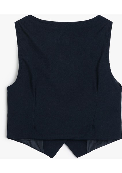 Blazer Yelek Düğmeli V Yaka fırsatları