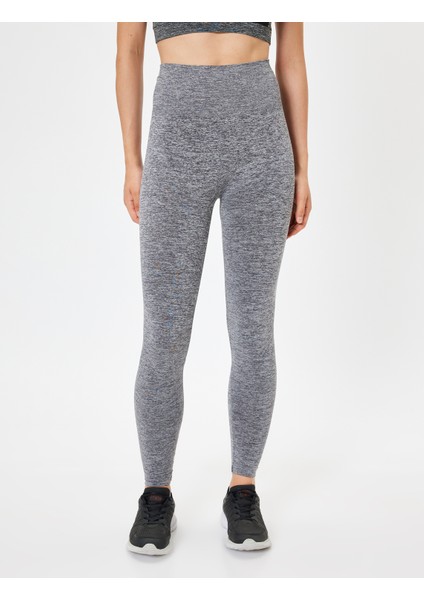 Dikişsiz Tayt Spor Yüksek Bel Tül Detaylı Kırçıllı Slim Fit modelleri