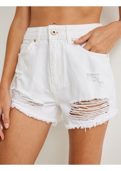 x Şahika Ercümen - Mini Yıpratılmış Şort indirimleri