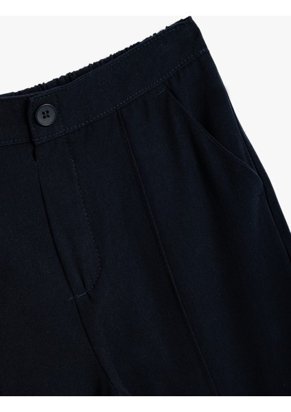 Chino Pantolon Cep Detaylı Dar Kesim