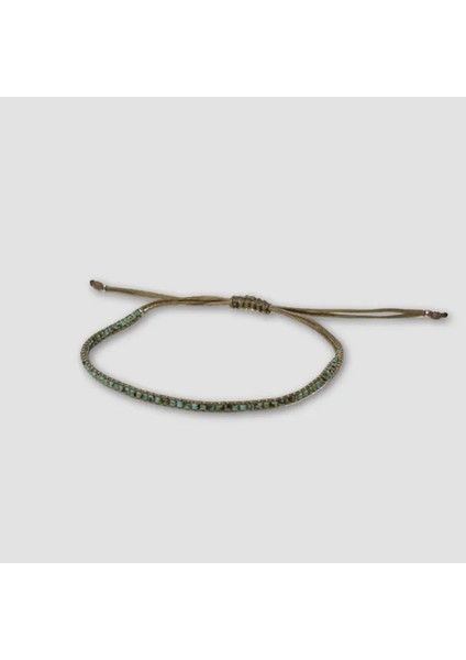 El Işi Miyuki Boncuk Işlemeli Bileklik 23CM -Mavi fiyatları