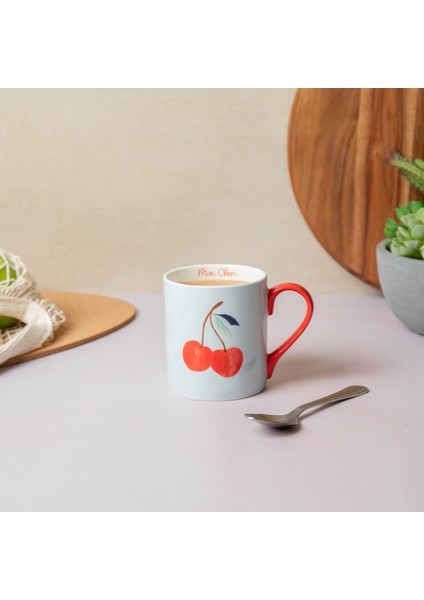 Fine China 280ML Düz Taraflı Kupa Kiraz
