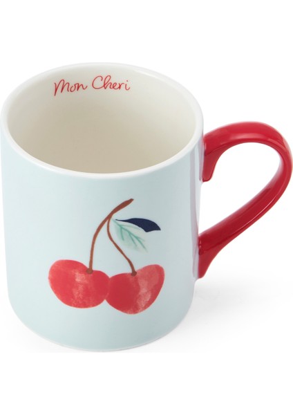 Fine China 280ML Düz Taraflı Kupa Kiraz