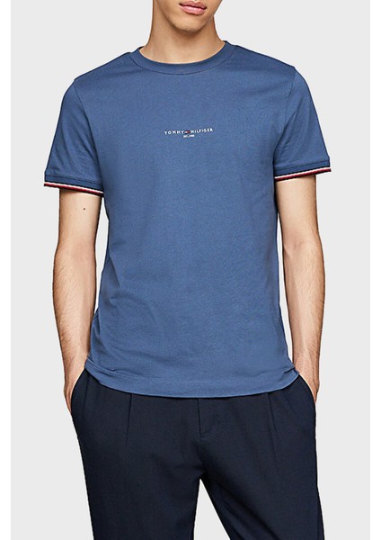 Tommy Hilfiger Slim Fit Bisiklet Yaka Erkek T-Shirt Mw0Mw32584 Dbz