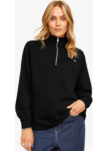 Jxabbie Kadın Siyah Sweatshirt 12259894-BLACK