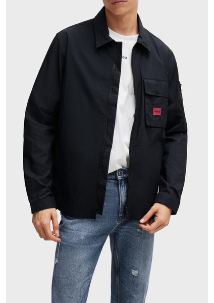 Pamuklu Fermuarlı Oversize Fit Gömlek Erkek Gömlek 50482701 001