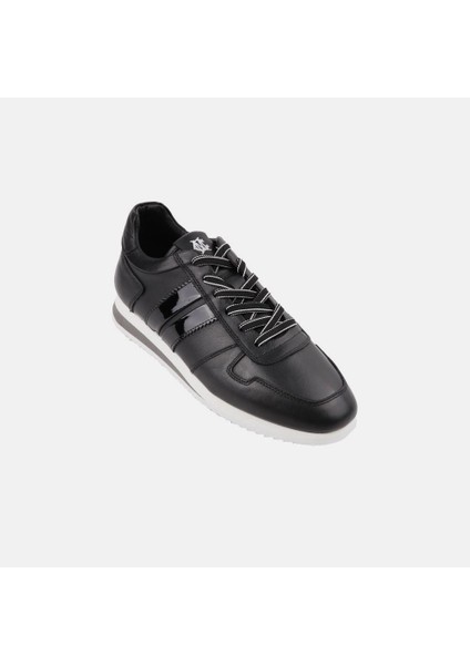Erkek Deri Sneaker 19531 Siyah