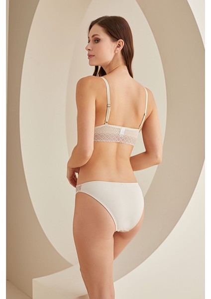 Krem Bordo Tassel Bralet Tek Sütyen modelleri