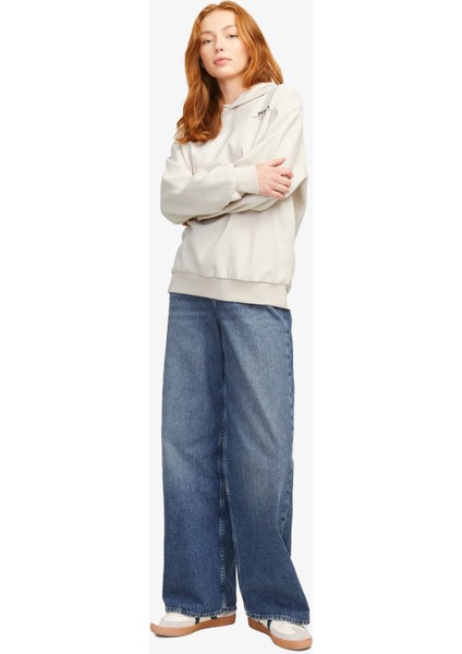 Jxnelly Kadın Bej Sweatshirt 12260618-MOONBEAM