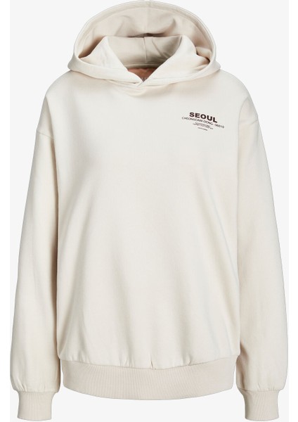 Jxnelly Kadın Bej Sweatshirt 12260618-MOONBEAM