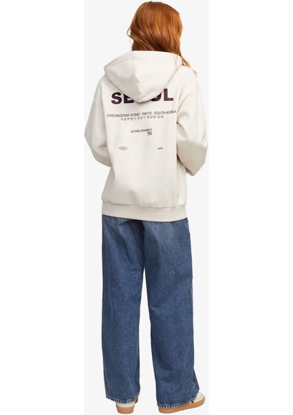 Jxnelly Kadın Bej Sweatshirt 12260618-MOONBEAM