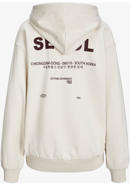 Jxnelly Kadın Bej Sweatshirt 12260618-MOONBEAM
