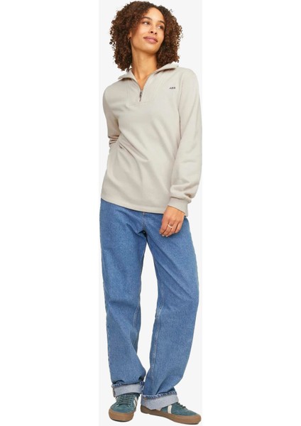 Jxabbie Kadın Bej Sweatshirt 12259894-MOONBEAM fiyatları