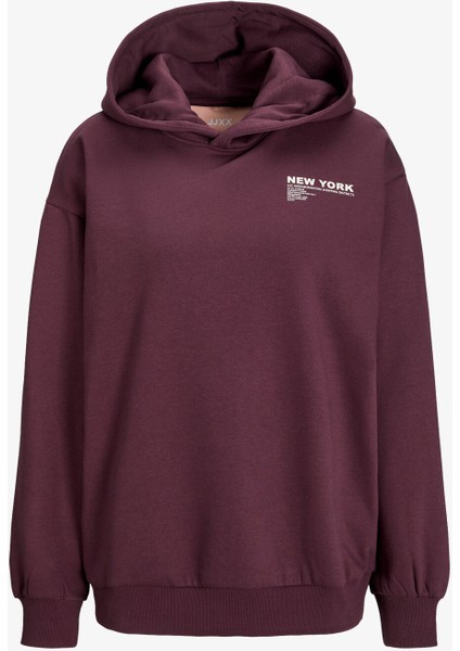 Jxnelly Kadın Bordo Sweatshirt 12260618-SASSAFRAS