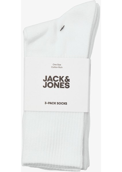 Jack & Jones Jaccharles Erkek Beyaz Çorap 12260081-WHITE