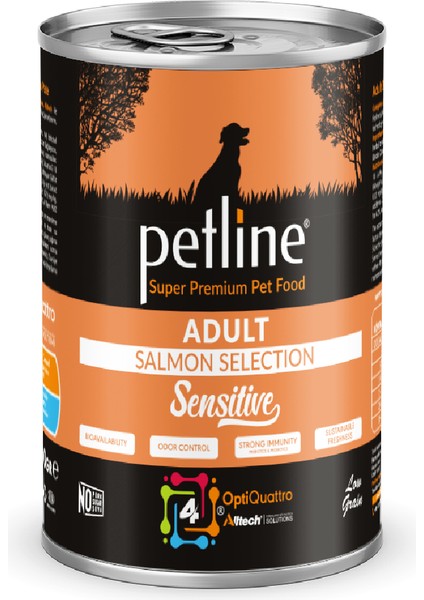 Natural Adult Sensitive Somon Balıklı Pate Yetişkin Köpek Konservesi 400 gr X6 Adet