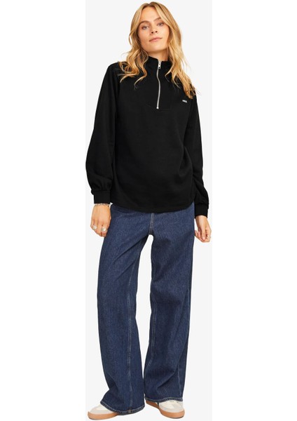 Jxabbie Kadın Siyah Sweatshirt 12259894-BLACK fiyatları