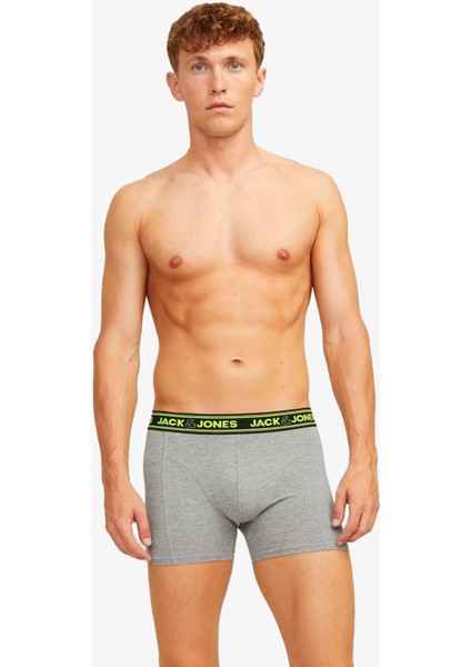 Jacethan Erkek Çok Renkli Boxer 12260072-DarkGreyMelange