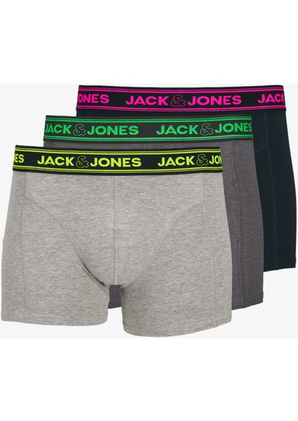 Jacethan Erkek Çok Renkli Boxer 12260072-DarkGreyMelange