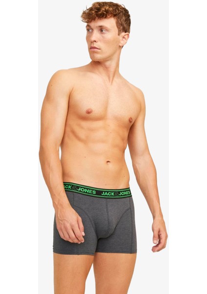 Jacethan Erkek Çok Renkli Boxer 12260072-DarkGreyMelange