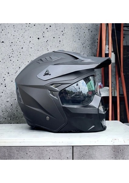 X1-X Seul Tokyo 2 Mat Siyah Modüler Kask (Yeni Sezon)